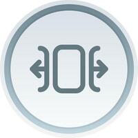 Carousel horizontal Linear Button Icon vector