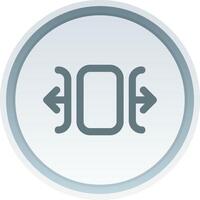 Carousel horizontal Linear Button Icon vector