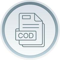 Cod Linear Button Icon vector