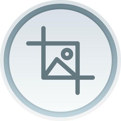 Crop selection Linear Button Icon