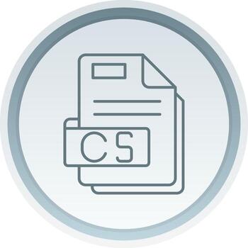 Cs Linear Button Icon vector