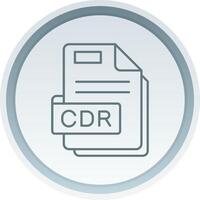 Cdr Linear Button Icon vector