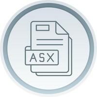 Asx Linear Button Icon vector