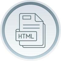 Html Linear Button Icon vector