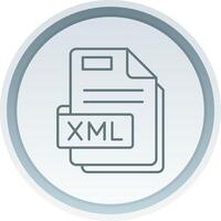 Xml Linear Button Icon vector
