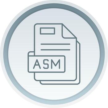 Asm Linear Button Icon vector
