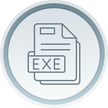exe lineal botón icono vector