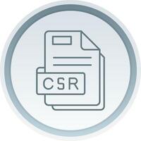 Csr Linear Button Icon vector