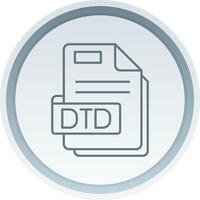 Dtd Linear Button Icon vector