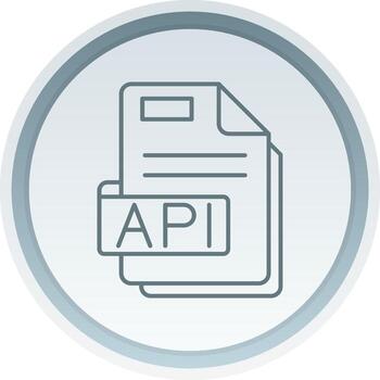 Api Linear Button Icon vector