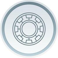 Chip Linear Button Icon vector