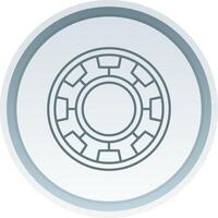 Chip Linear Button Icon vector