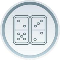 Domino Linear Button Icon vector