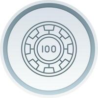 Chip Linear Button Icon vector