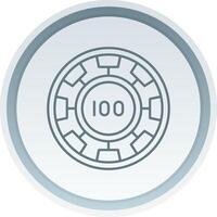 Chip Linear Button Icon vector