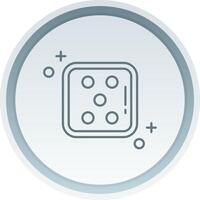 Dice five Linear Button Icon vector