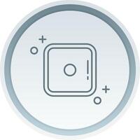 Dice one Linear Button Icon vector