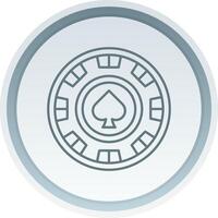 Chip Linear Button Icon vector