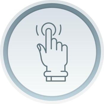 Tap and Hold Linear Button Icon vector