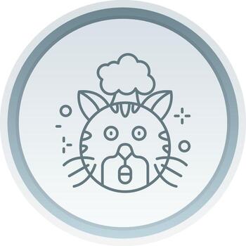 Exploding Linear Button Icon vector