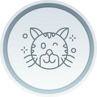 Wink Linear Button Icon vector