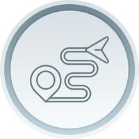 Route Linear Button Icon vector