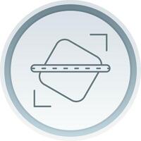 Straighten Linear Button Icon vector