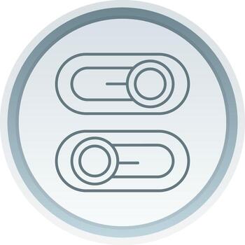 cambiar lineal botón icono vector