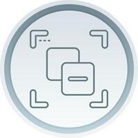 Substract Linear Button Icon vector