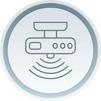 Motion sensor Linear Button Icon vector