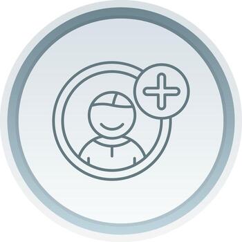 Add Linear Button Icon vector