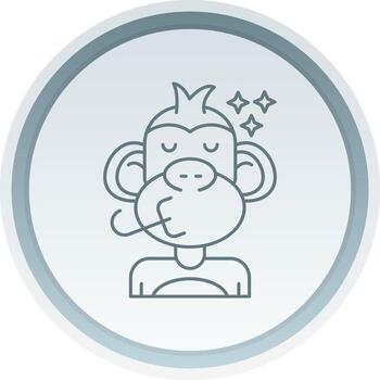 Congratulation Linear Button Icon vector