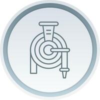 Hose Linear Button Icon vector