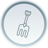 Fork Linear Button Icon vector