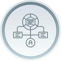 Workflow Linear Button Icon vector