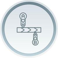 Timeline Linear Button Icon vector