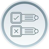 Poll Linear Button Icon vector