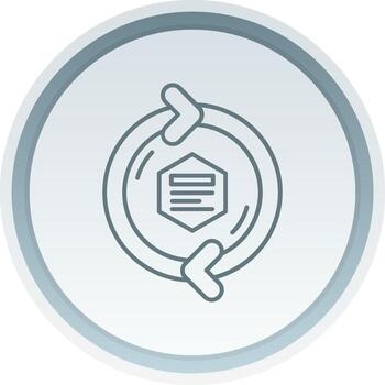 Refresh arrow Linear Button Icon vector