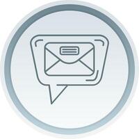 Mail Linear Button Icon vector
