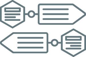 Infographic elements Linear Button Icon vector