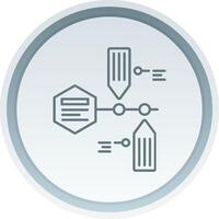Timeline Linear Button Icon vector