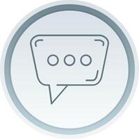 Message Linear Button Icon vector