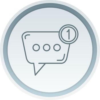 Notification Linear Button Icon vector