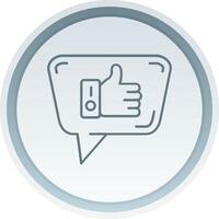 Like Linear Button Icon vector