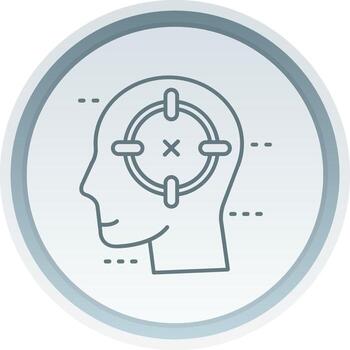 Target Linear Button Icon vector