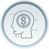 Greed Linear Button Icon vector