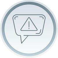 Alert Linear Button Icon vector