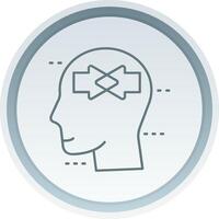 Conflict Linear Button Icon vector