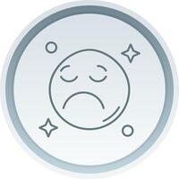 Sad Linear Button Icon vector