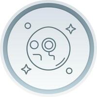 Monocle Linear Button Icon vector